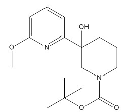 tert-butyl 3-hydroxy-3-(6-methoxypyridin-2-yl)piperidine-1-carboxylate  