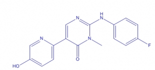 2-(4-fluorophenylamino)-5-(5-hydroxypyridin-2-yl)-3-methylpyrimidin-4(3H)-one