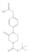 2-(4-(4-(tert-butoxycarbonyl)-2-oxopiperazin-1-yl)phenyl)acetic acid 