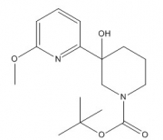 tert-butyl 3-hydroxy-3-(6-methoxypyridin-2-yl)piperidine-1-carboxylate  