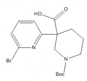 3-(6-bromopyridin-2-yl)-1-(tert-butoxycarbonyl)piperidine-3-carboxylic acid    