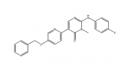 5-(5-(benzyloxy)pyridin-2-yl)-2-(4-fluorophenylamino)-3-methylpyrimidin-4(3H)-one