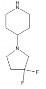 CAS NO.1061682-67-4 / 4-(3,3-difluoro-1-pyrrolidinyl)piperidine