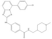 4-(5-(4-chlorophenyl)-[1,2,4]triazolo[1,5-a]pyridin-2-ylamino)-N-((1-methylpiperidin-4-yl)methyl)benzamide